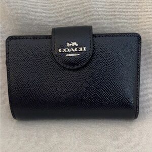 Coach Black Textured Women's Wallet